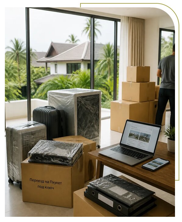 Переезд под ключ на Пхукете из Железногорска, услуги от 153315 р. | коПхукет-Жлк